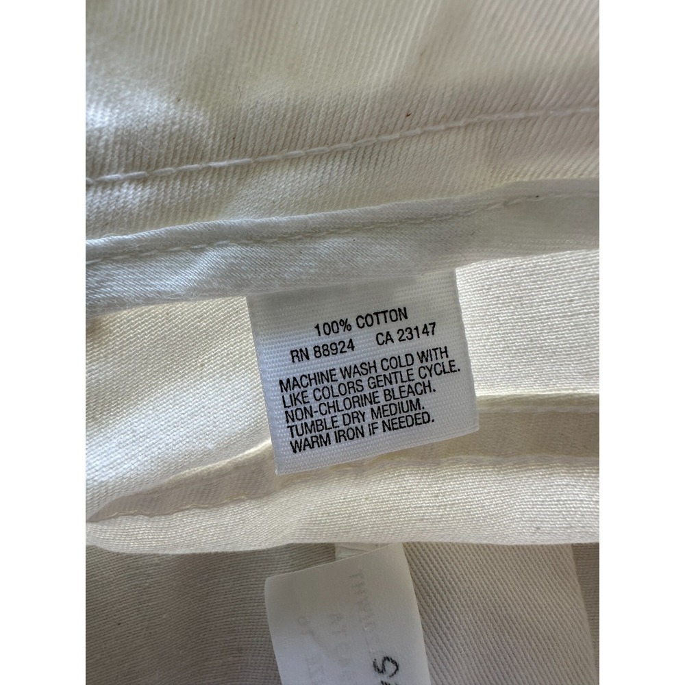 Talbots cotton denim Bermuda shorts White Women's Size: 16 - Picture 8 of 10